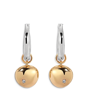 Ettika Polished Pebble Huggie Hoop Earrings In Gold/silver