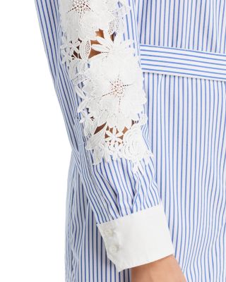 Mabel Lace Sleeve Shirt Dress