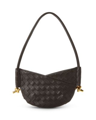 Mini Solstice Intrecciato Leather Shoulder Bag