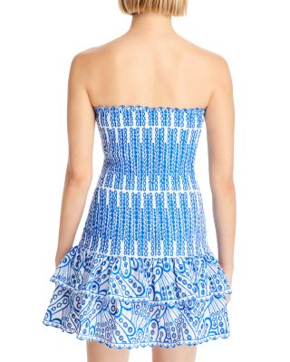 Embroidered Eyelet Lace Mini Dress - Exclusive