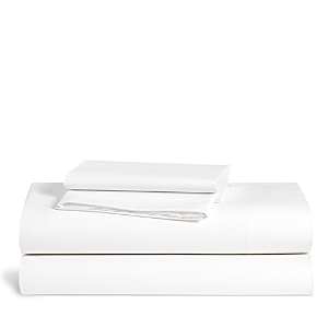 Brooklinen Luxe Sateen Core Sheet Set, Full In White