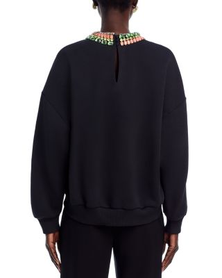 Cinq à Sept Chunky Rhinestone Sweater | Bloomingdale's