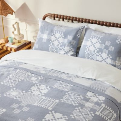 Brooklinen Cotton Jacquard Matelasse Coverlet, Full/Queen