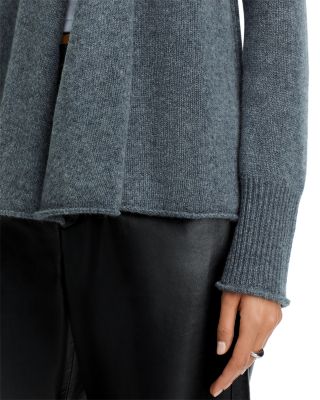 100% Cashmere Drape Front Cardigan - Exclusive
