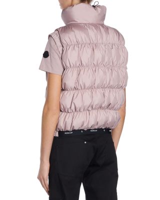 Apriate Ruched Down Puffer Vest