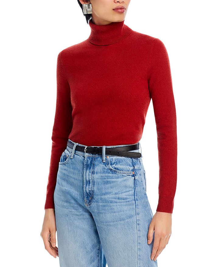C By Bloomingdale's Cashmere Turtleneck Sweater - Exclusive In Dark Sienna