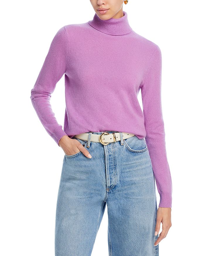 C By Bloomingdale's Cashmere Turtleneck Sweater - Exclusive In Light Orchid