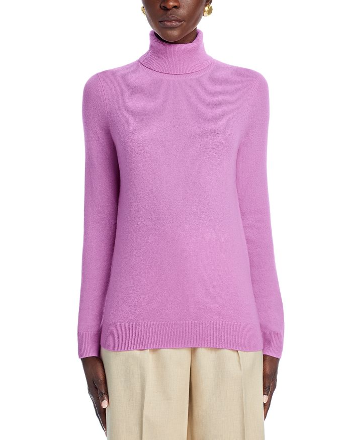 C By Bloomingdale's Cashmere Turtleneck Sweater - Exclusive In Light Orchid