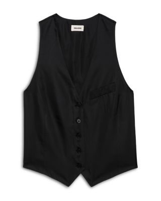 Emaux Satin Vest