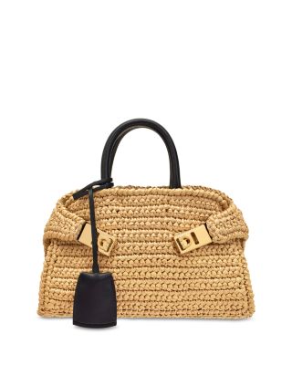 Ferragamo - Mini Woven Hug Bag