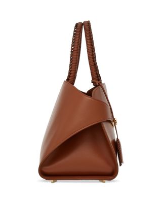 Small Hug Leather Top Handle Bag