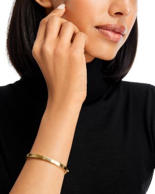 18K Yellow Gold Love in Verona Floral Bangle Bracelet