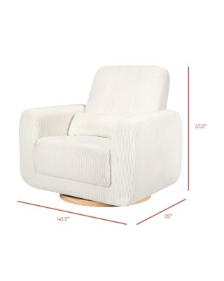 Tuba Corduroy Extra Wide Swivel Glider