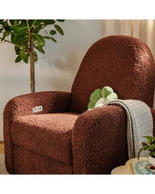 Nami Electronic Recliner and Swivel Glider Recliner in Teddy Loop with USB Port