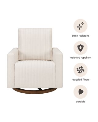 Poe Water Repellent & Stain Resistant Channeled Swivel Glider