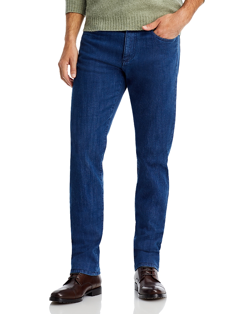 Canali Stretch Denim Straight Fit Jeans