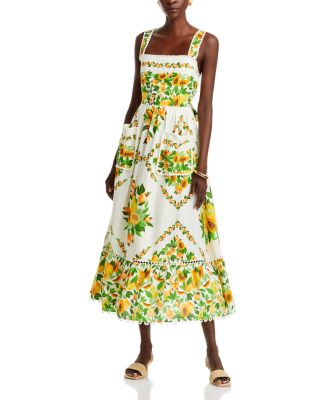 FARM Rio - Papaya Salad Midi Dress