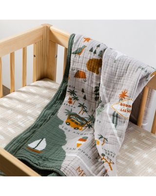 All Stages Midi Crib Sheet in GOTS Certified Organic Muslin Cotton
