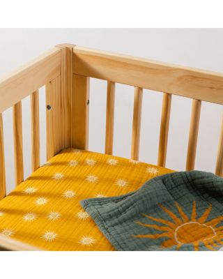 All Stages Midi Crib Sheet in GOTS Certified Organic Muslin Cotton