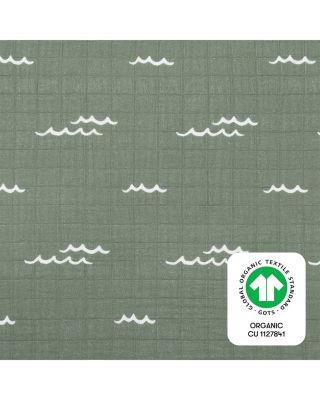 Quilted Changing Pad Cover in GOTS Certified Organic Muslin Cotton