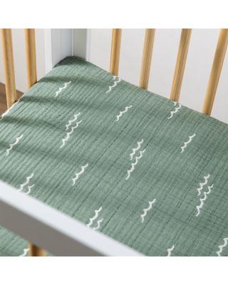 Mini Crib Sheet in GOTS Certified Organic Muslin Cotton