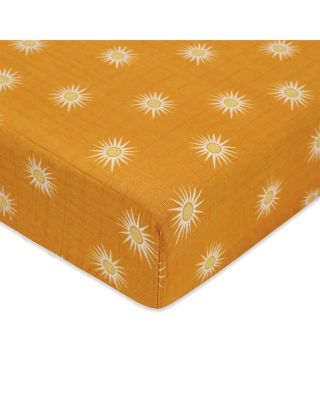 Crib Sheet in GOTS Certified Organic Muslin Cotton