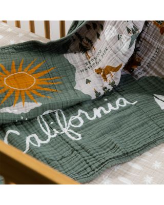 Crib Sheet in GOTS Certified Organic Muslin Cotton