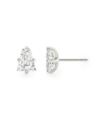 Iconic Lab-Grown Diamond Stud Earrings in 14K Yellow and White Gold, 1.5ctw Keystone Lab Grown Diamonds