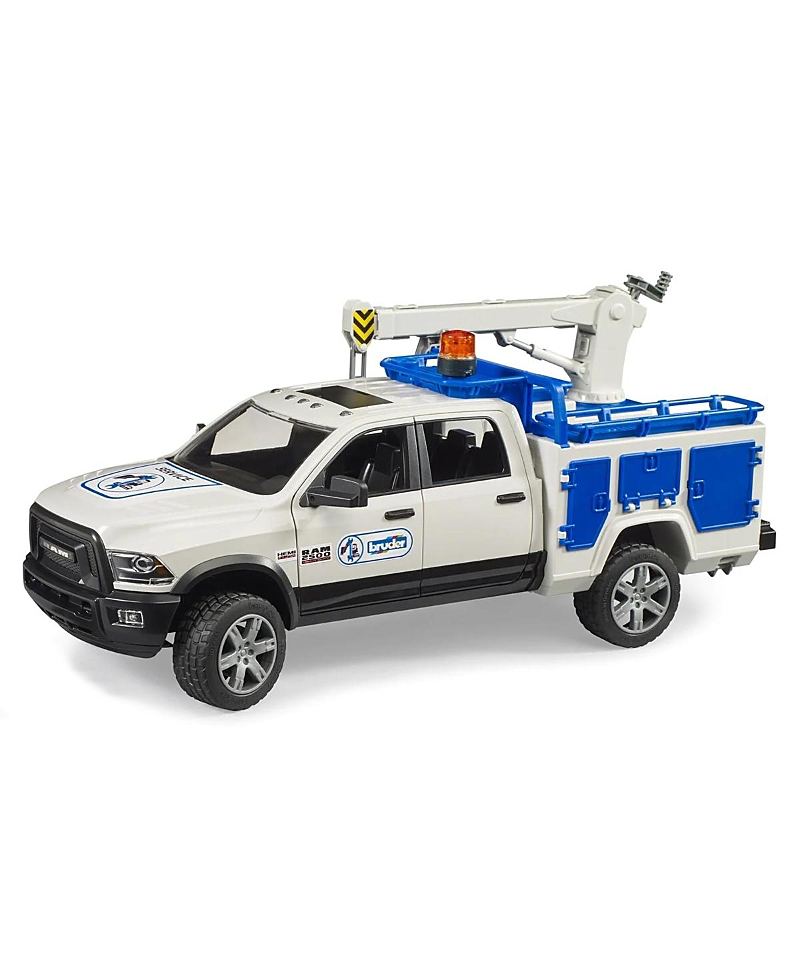 Bruder 1/16 Ram Service Truck With Rotating Beacon Light 2-7 - Ages 5-7