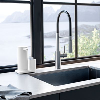 14oz Sensor Pump, Touch-free Hand Soap Dispenser with Sponge Caddy