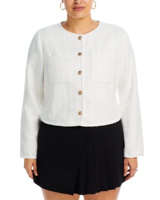 AQUA Tweed Jacket - Exclusive | Bloomingdale's
