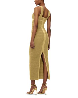 Textured Lurex Sweetheart Gown