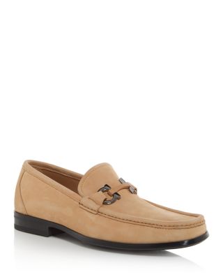 Ferragamo - Men's Grandioso Gancini Bit Suede Loafers