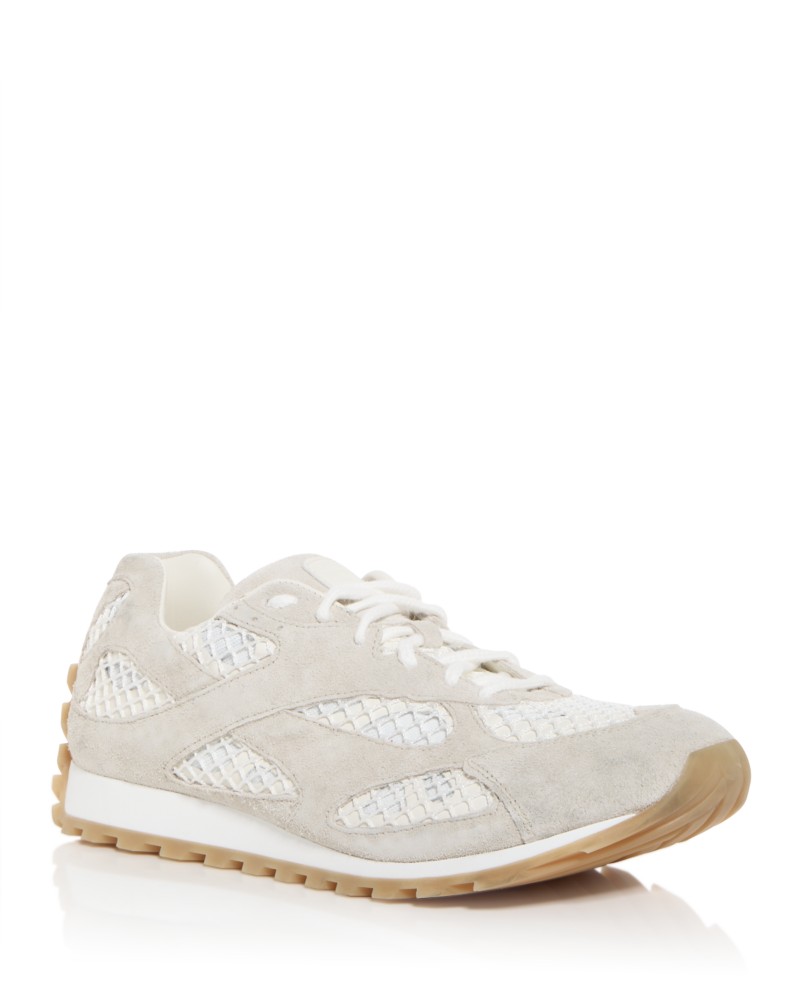 Bottega Veneta Men's Orbit Low Top Sneakers in Sand