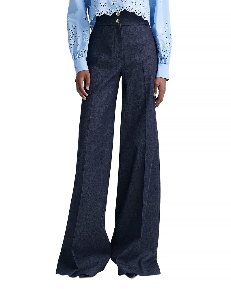 Altuzarra Rudy Wide Leg Pants in Berry Blue