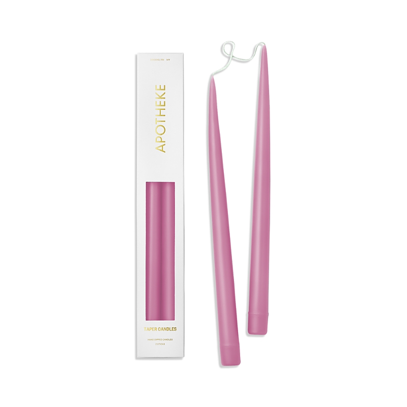 Apotheke 13 Taper Candles, Set Of 2 In Rose