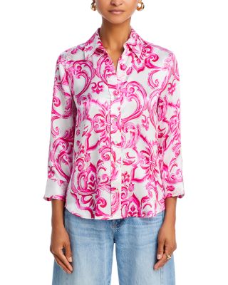 L'AGENCE - Dani Paisley Silk Blouse