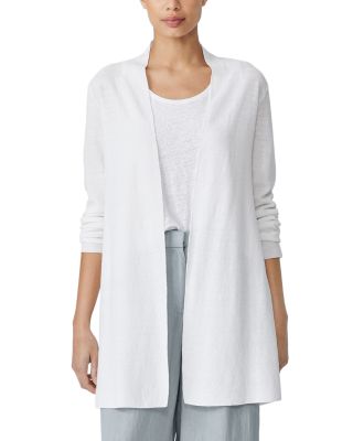 EILEEN FISHER Womens Beige 3/4 Sleeve Open Cardigan Wear To Work Sweater main image 0