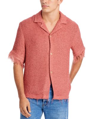 Sefr Fausto Textured Shirt with Fringe | Bloomingdale