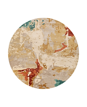Surya Kavita 20528 Round Area Rug, 6' X 6' In Rust