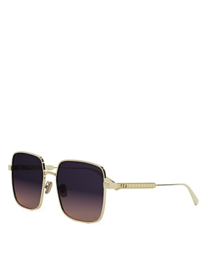 Dior Cannage S1u Sunglasses In Gold/purple Gradient