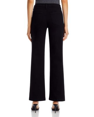 Scottie High Rise Wide Leg Jeans in Black