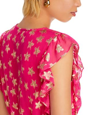 chinese dress ladies Seaside Flutter Sleeve Maxi Dress main image 1