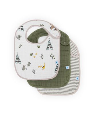 Unisex Cotton Muslin Classic Bib 3 Pack - Baby