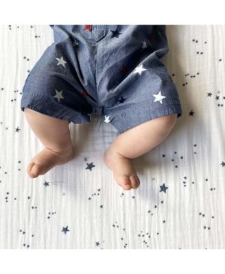 Unisex Cotton Muslin Crib Sheet - Baby