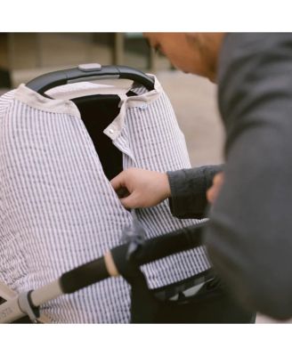 Unisex Cotton Muslin Car Seat Canopy - Baby