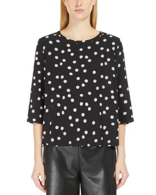 Max Mara - Arturo Printed Boat Neck Top