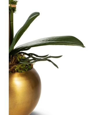 Adeline Gold-Tone Real Touch Orchid Botanical