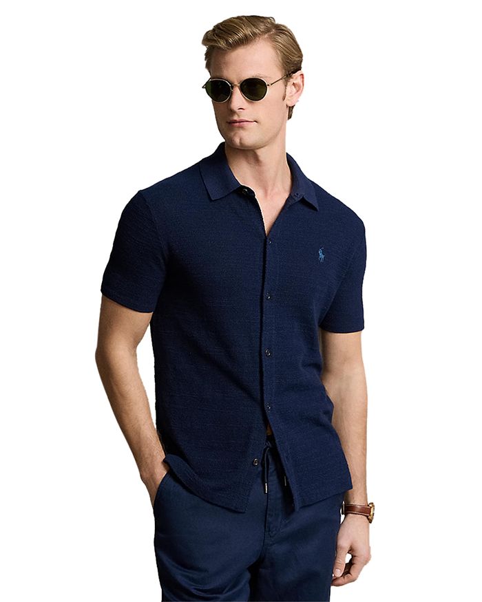 Camisa Ralph Lauren Texturizada - Blanco Clásico