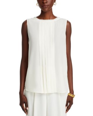 Sleeveless Silk Blouse